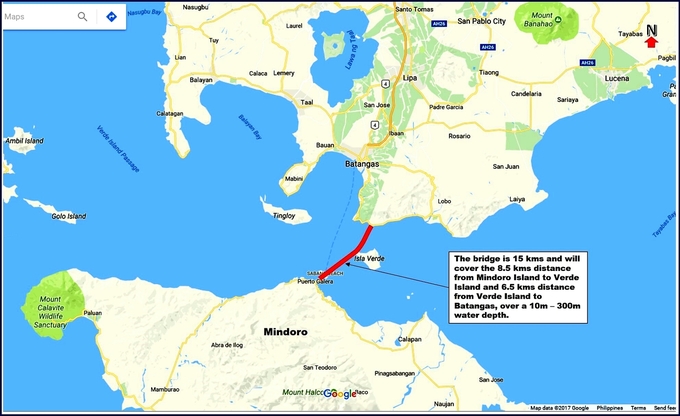 필리핀 바탕가스 Batangas 민도로 Mindoro 섬 잇는 부유식 슈퍼부릿지 프로젝트 발표 Asia News